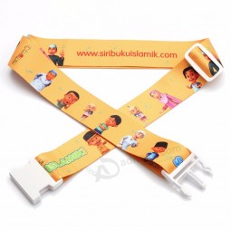patrón de sublimación de dibujos animados preciosas correas de equipaje personalizadas impresas con hebilla extraíble