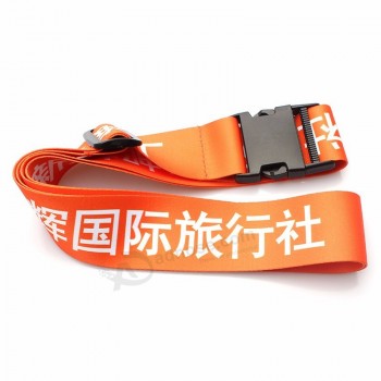 Sangles de bagages personnalisées avec boucle de déconnexion en plastique pour ceinture de voyage de valise