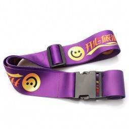 Wholesale Promotional Custom Made Polyester Luggage Strap with Detach Buckle