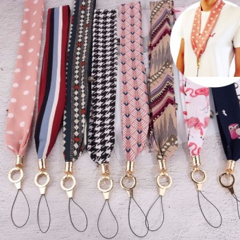 benutzerdefinierte Umhängeband Chiffon Lanyard für Frauen hängen Seil