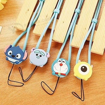 Longe Sangle de téléphone portable Dessin animé Chat mignon Lanière Sangle de cou Pour clés Carte d’identité Pour USB Porte-badge Suspendre Corde