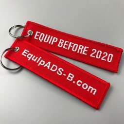 Porte-clés de lanière de broderie confortable / Porte-clés tissé avec votre design