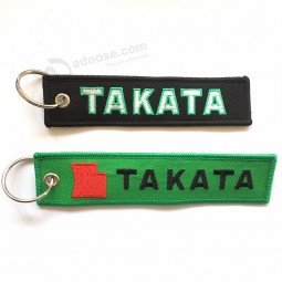 Qualitätsgewebe Schlüsselkettenstickerei keychain Bügel