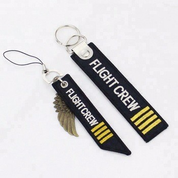 woven Offset Printing Round Ring Custom Fabric Keychains