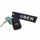 ontwerp van hoge kwaliteit uw eigen aangepaste borduurlogo Auto gepersonaliseerde sleutelhangers tag