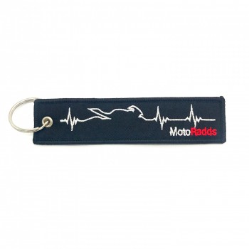 venta al por mayor de tela de tejido jacquard personalizado llaveros personalizados jet tag con logotipo personalizado