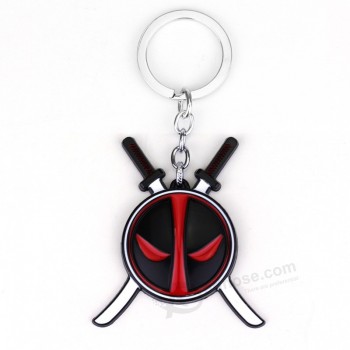 Deadpool Maske Schlüsselanhänger Film Logo Anhänger Schlüsselanhänger personalisierte Schlüsselanhänger für Männer Frau