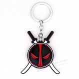 Deadpool Masque Porte-clés Film LOGO Pendentifs Porte-clés Porte-clés Porte-clés Personnalisé pour Hommes Femme