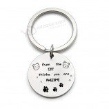 incluso The Cat piensa que eres impresionante llaveros personalizados llaveros