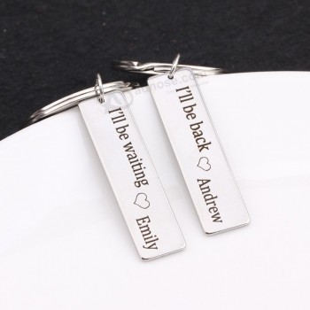 Name angepasst personalisierte Schlüsselbund handgefertigte Paar Liebhaber Gite Schlüsselanhänger