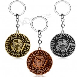 HOT Heavy Metal Rock Music Band Tommy Johnny Joey Keychain Key Chains Man's Personalised Keyrings
