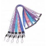 Personalisierte abtrennbare, verstellbare Satin-Lanyard mit individuellem Logo