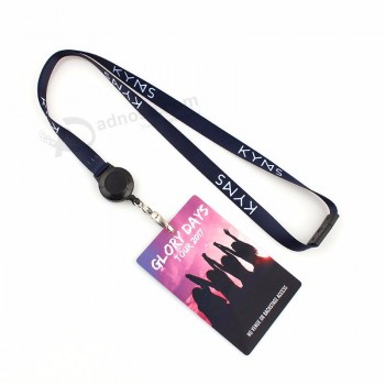 promotionele aangepaste mode stof aangepaste lanyard voor sleutelbadgehouder