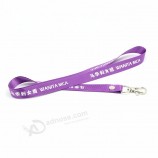 fabrik direkt verkauf metall clip polyester siebdruck lanyard für schlüssel