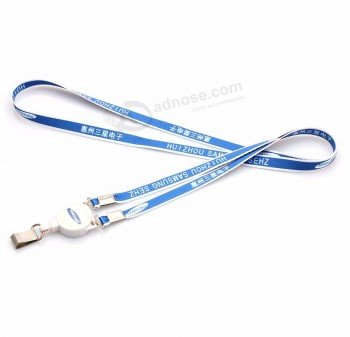 goedkope gepersonaliseerde zeefdruk polyester lanyard voor key custom