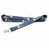 professionelle hersteller benutzerdefinierte pantone polyester siebdruck lanyard für schlüssel