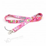 Pantone Color Custom Logo Sublimation Printed Lanyard for key
