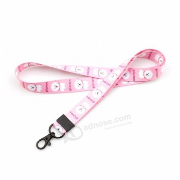 Venta caliente cordón de poliéster impreso personalizado para correa para el cuello