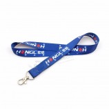billig Großhandel individuelles Logo Sublimation gedruckt Polyester Lanyard für Schlüssel
