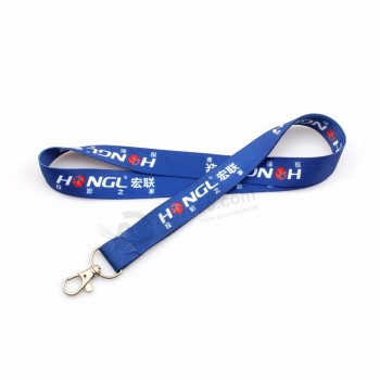 goedkope groothandel aangepaste logo sublimatie gedrukt polyester lanyard voor sleutel