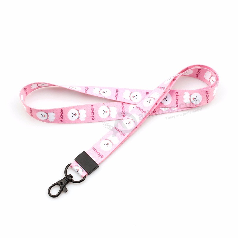 Excellent quality Custom logo Print durable Polyester conference Lanyard