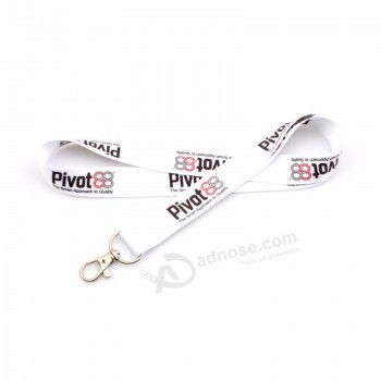 Hot Sale Customized Logo Printing Fabric Polyester Lanyard for key