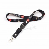 Fabrik benutzerdefinierte billige Sublimationsdruck Polyester Lanyards für Schlüssel mit abtrennbarer Schnalle