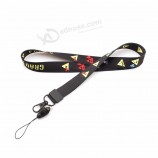 komfortable Großhandel Polyester billig individuell bedruckte Lanyards für Schlüssel Kein Mindestbestellwert