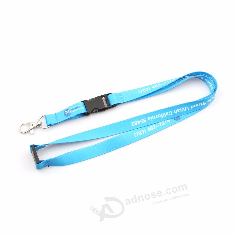 Custom Double Printing Business Lanyards with Disconnect Buckle