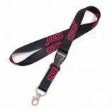 billiges Polyester-Schlüsselband mit Metallhaken und Abreißschnalle