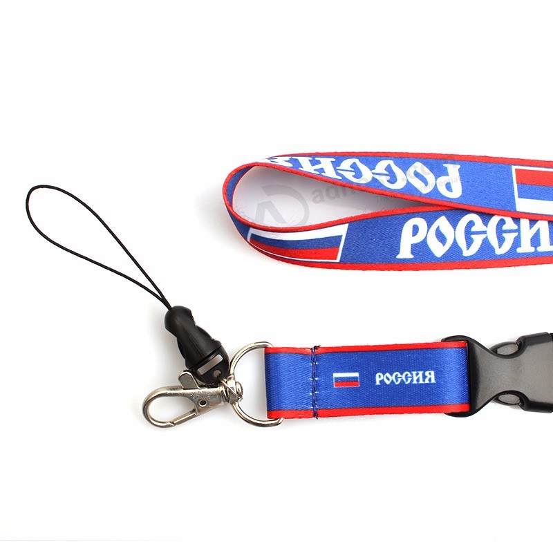Factory Custom Cheap Sublimation Printing Event Lanyard with Breakaway Buckle