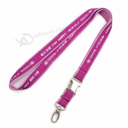 mode gedruckt polyester gewebt lanyards benutzerdefinierte trageband für schlüssel