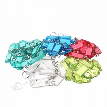 Frosted Plastic Luggage ID Bag Label Key Tags Keychain for Bag