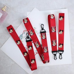 cartoon keychain Tag Strap Neck Lanyards for keys ID Card Pass Gym Mobile Phone USB badge holder DIY Hang Rope