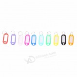 Lot De 10 Porte-clés En Plastique Clé Split Anneau Identification Étiquettes Nom Carte Étiquette Langue