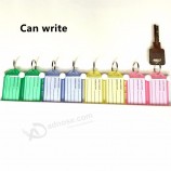 Plastikumbau Schlüsselkette Süßigkeitfarbengepäckhotelbüro-Markierungszahlklassifikation keychains