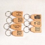 aangepaste houten sleutelhanger voor cadeau