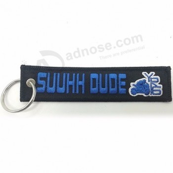 Double Sided Custom Fabric With Animal Shape Keychain Supplier