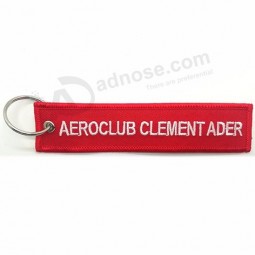 Logo tissé avion cockpit porte-clés porte-clés avion