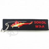 geborduurde patch luchtvaart borduurwerk vliegtuig sleutelhangers