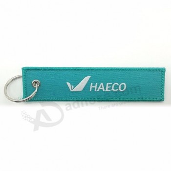 Customization Textile Superior Leather Keychain High Quality Custom Keyring