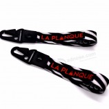 Correia personalizada do logotipo do suporte curto da corrente chave com gancho de águia