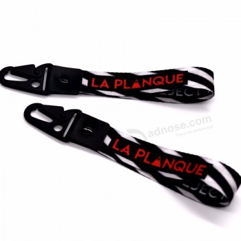 Porte-clés court Cordon logo personnalisé avec crochet aigle