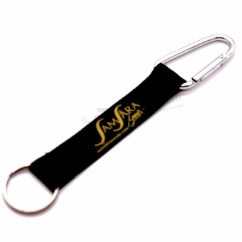 elegante chaveiro personalizado curto cordão com mosquetões