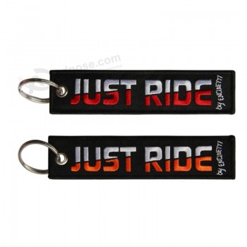 Wholesale Promotional Embroidery personalized keychains,Souvenir embroidery key ring With Logo, Custom Embroidery Key chain