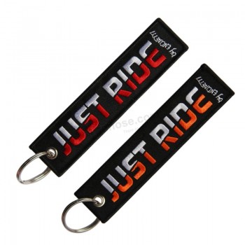 Conception de porte-clés brodé personnalisé Vente chaude personnalisée Porte-clés personnalisés avec logo brodé Porte-clés