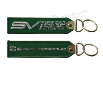 Personnalisé Retirer Étiquette de Bagage Étiquette Avant Broderie Porte-clés Personnalisé Vol Pour Voiture Moto Sac Bagages Logo Porte-clés