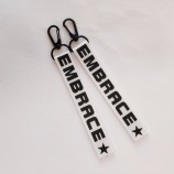 Hete verkopende metalen / lederen auto gepersonaliseerde sleutelhangers, lederen sleutelhanger van het aangepaste merk