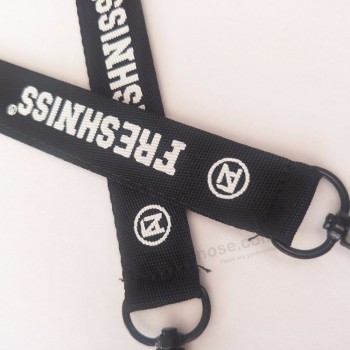 gepersonaliseerde nylon tape gepersonaliseerde sleutelhangers met logo opdruk