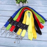 Sangles de cou de téléphone portable Coloré vierge uni clé longe Badge ID Holders